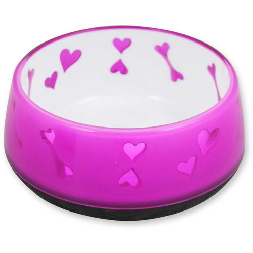 Plato para Perros - Dog Love Rosado L