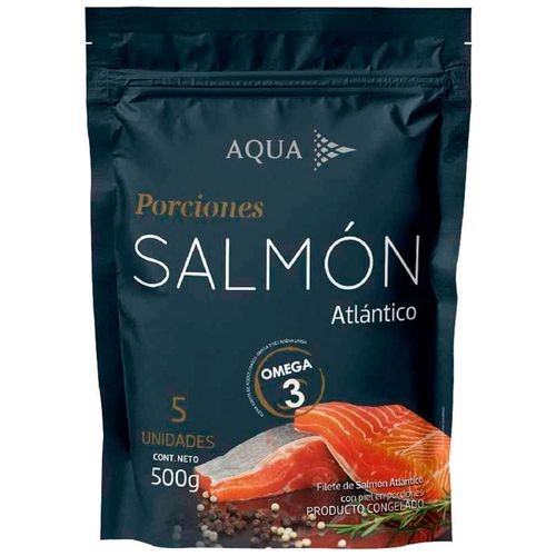 Porciones de Salmón Atlántico AQUA Bolsa 500g
