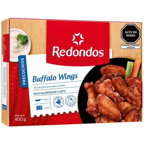 Alitas Sazonadas REDONDOS Buffalo Wings Caja 400g