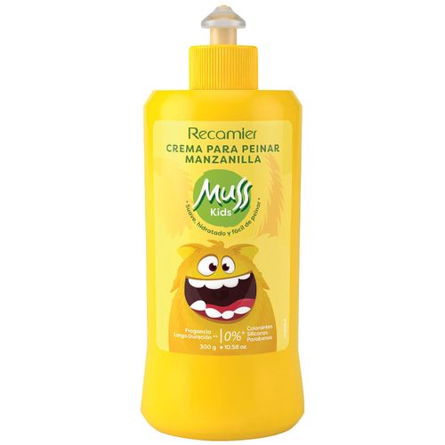 Crema para Peinar MUSS KIDS Manzanilla Frasco 300g