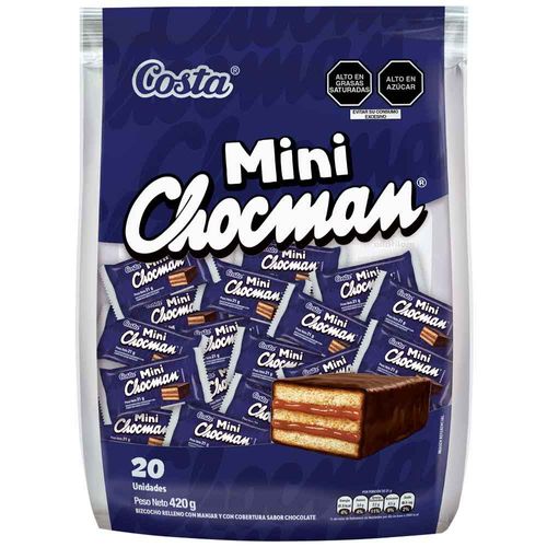 Mini Chocman COSTA Bolsa 20un