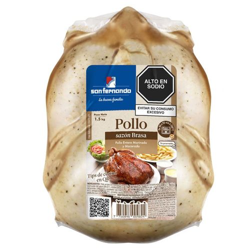 Pollo Sazón Brasa SAN FERNANDO Bolsa 1.5Kg