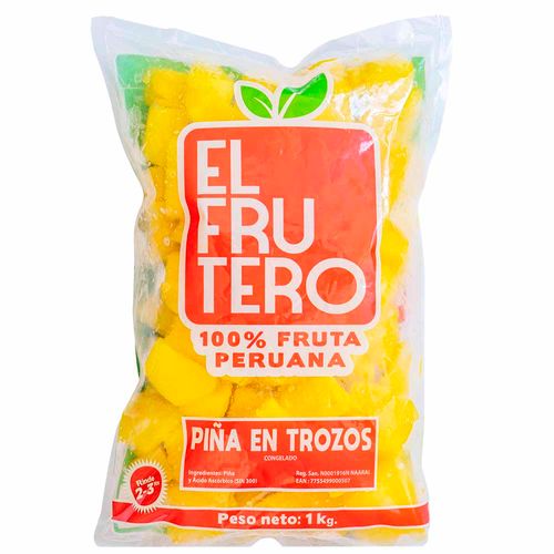 Trozos de Piña Golden EL FRUTERO Bolsa 1Kg