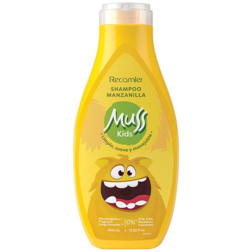Shampoo MUSS KIDS Manzanilla Frasco 400ml