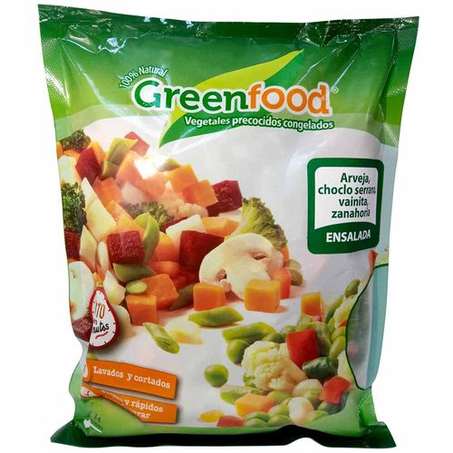 Mix Salsa Ensalada Precocida Congelada GREEN FOOD Bolsa 400g