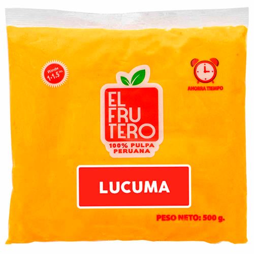 Pulpa de Lúcuma EL FRUTERO Bolsa 500g