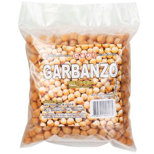 Garbanzo Precocido Bolsa 500g