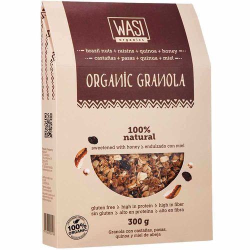 Granola WASI ORGANICS Castañas Caja 300g