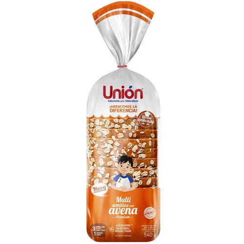 Pan de Molde UNIÓN Multisemillas y Avena Bolsa 540g