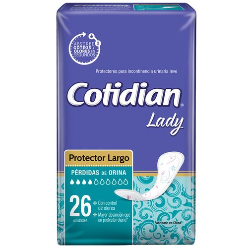 Protector COTIDIAN Lady Talla L Paquete 26un