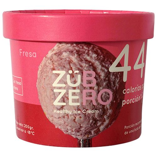 Helado de Fresa ZUBZERO Pote 500ml