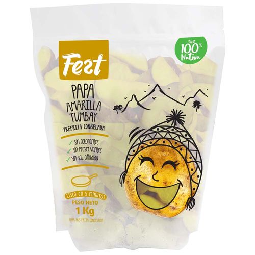Papa Amarilla Tumbay FEST Prefrita Congelada Doypack 1Kg