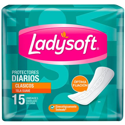 Protectores Diarios LADYSOFT Clásicos Paquete 15un