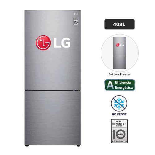 Refrigeradora LG 408L No Frost GB41BPP Plateado