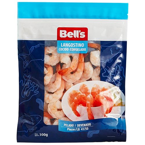 Langostino Cocido Pelado BELL'S 61/70 Chico Bolsa 300g