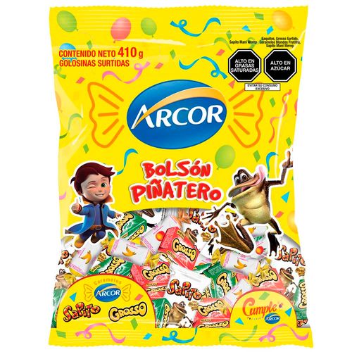 Golosinas Surtidas ARCOR Bolsón Piñatero Bolsa 410g