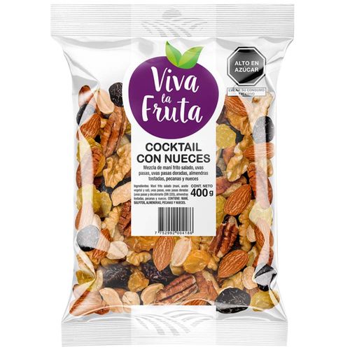 Cocktail con Nueces VIVA LA FRUTA Bolsa 400g