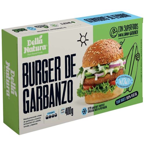 Hamburguesa de Garbanzos DELLANATURA Caja 400g