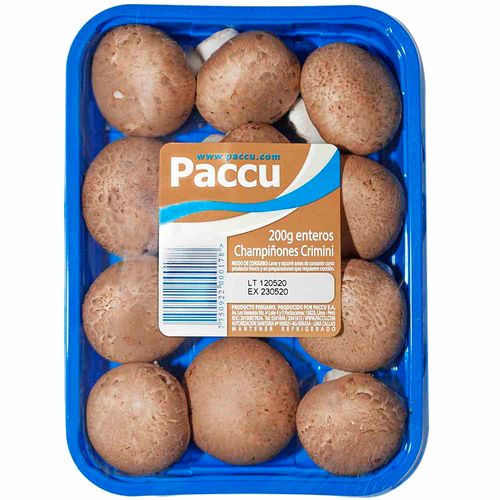 Champiñon Entero PACCU Crimmini Bandeja 200g