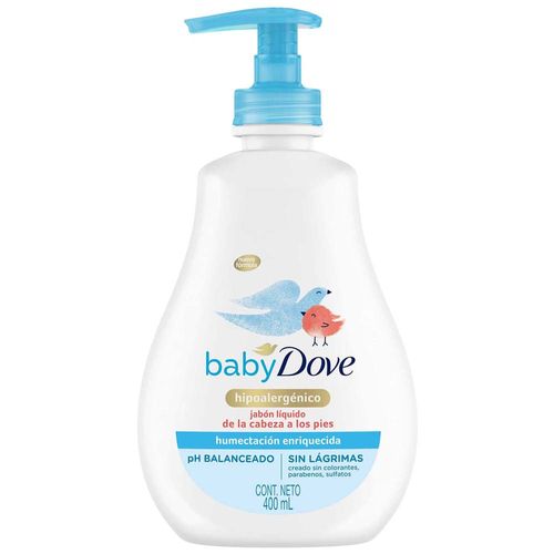 Jabón Líquido DOVE Baby Humectación Enriquecida Frasco 400ml