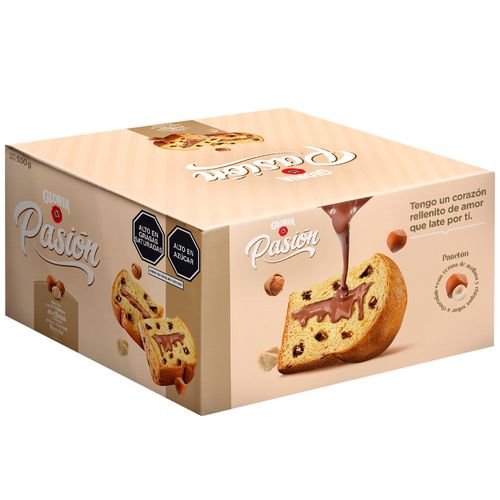 Panetón con Avellana GLORIA Pasión Caja 500g