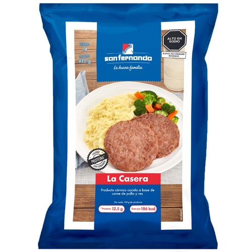 Hamburguesa de Carne SAN FERNANDO La Casera Bolsa 910g