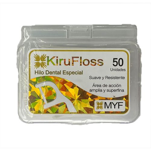 Hilo Dental con Mango KIRUFLOSS Paquete 50un