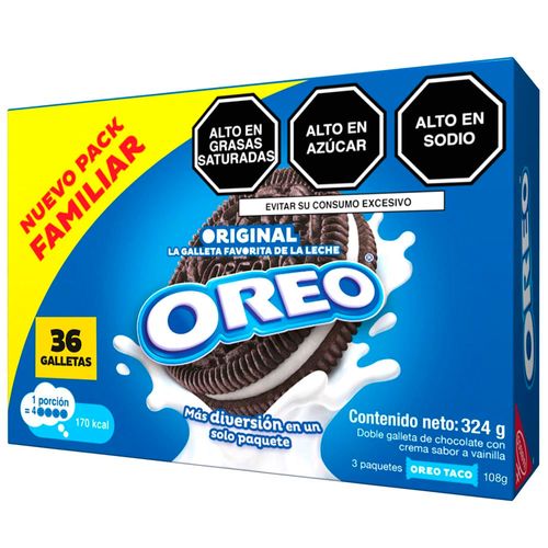 Galletas OREO Pack Familiar Paquete 36un