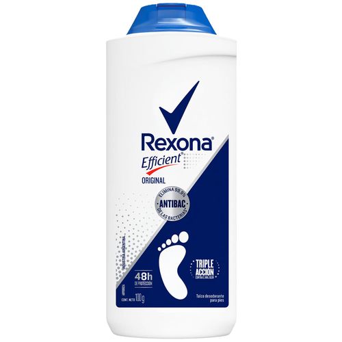 Talco para Pies REXONA Efficient Original Frasco 100g