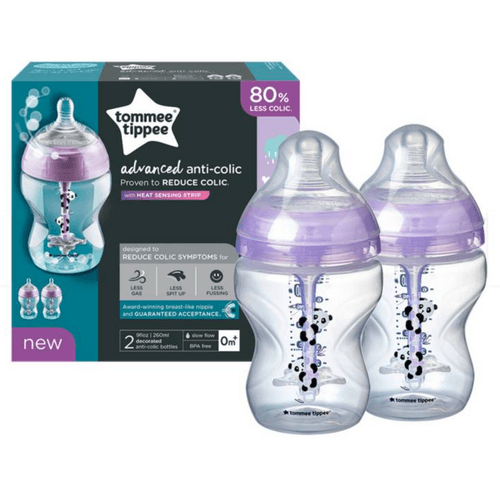 Biberón Anticólicos Avanzado Tommee Tippee 260 ml Pack x 2 unidades Niña