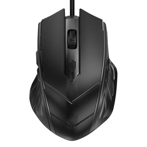 Mouse alámbrico Teraware PE169269, 6 botones, negro