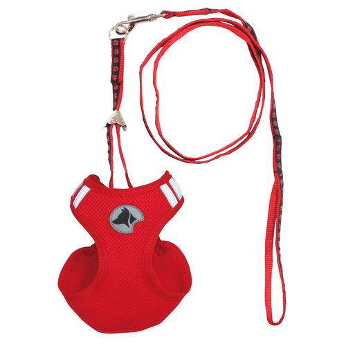 Pechera para Perros - Hiking Set Reflectivo con Correa - Rojo XS