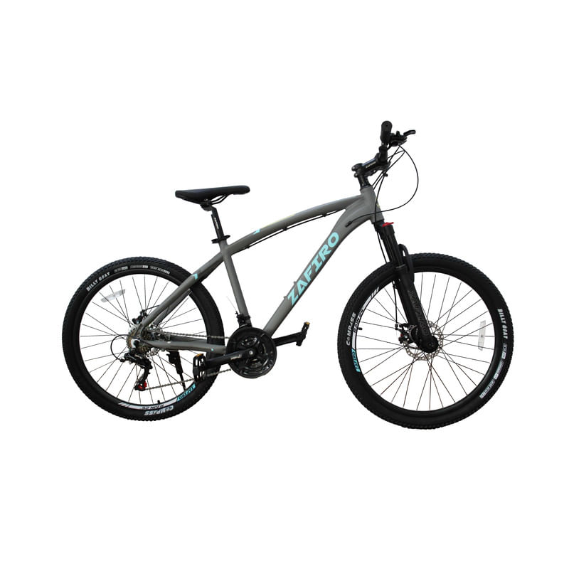 BICICLETA-ZAFIRO-MTB-RAIN-GRIS-MATE-26--ALUMINIO-21V