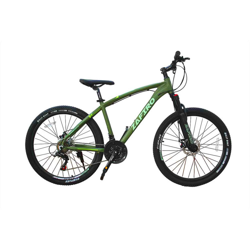 BICICLETA-ZAFIRO-MTB-RAIN-VERDE-MATE-26--ALUMINIO-21V