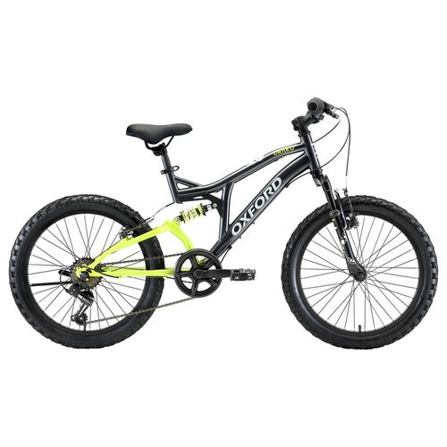 BICICLETA OXFORD DRAKO DOBLE SUSPENSIÓN ARO 20 6V NEGRO/VERDE