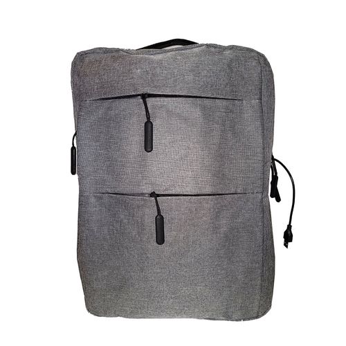 Mochila Antirobo  Multiuso Conector Usb Porta Laptop o Celular Gris