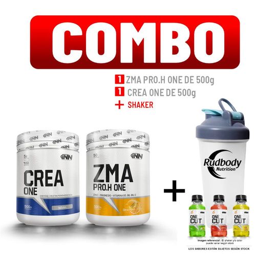 COMBO INNOVATE NUTRITION - CREA ONE 500 GR. + ZMA PRO.H ONE 500 GR. CITRUS PUNCH + SHAKER