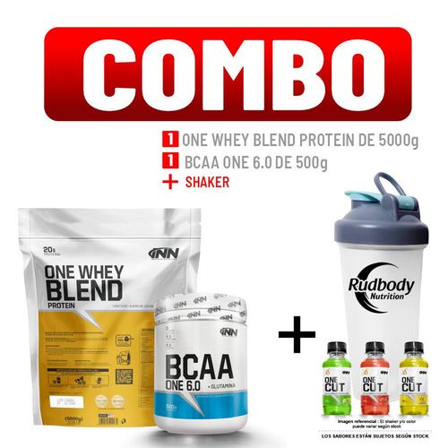 COMBO INNOVATE NUTRITION - ONE WHEY BLEND PROTEIN 5 KG. CHOCOLATE + BCAA ONE 6.0 500 GR. FRUIT PUNCH