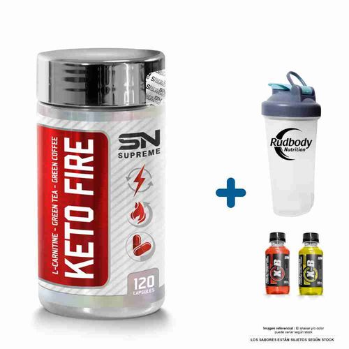 SUPREME NUTRITION KETO FIRE 120 CAPS. + SHAKER