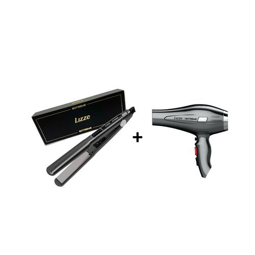 LIZZE PACK PLANCHA ALISADORA PROFESIONAL EXTREME 480°C-250°C + SECADORA PROFESIONAL DE CABELLO EXTRE