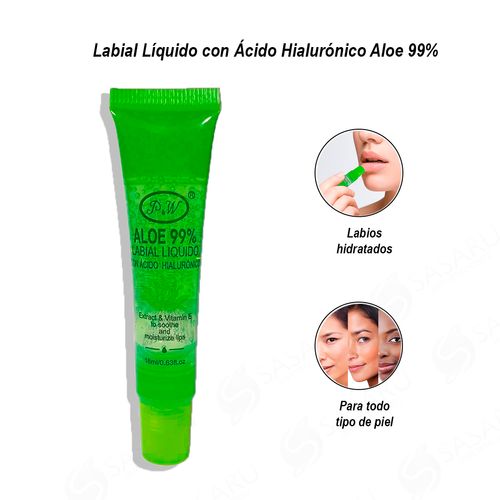 Labial Líquido Hidratante con Ácido Hialurónico y Aloe