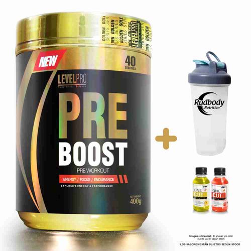 LEVEL PRO PRE BOOST 400 GR. NARANJA + SHAKER