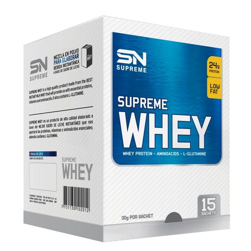 SUPREME NUTRITION SUPREME WHEY CAJA 15 UNID. CHOCOLATE