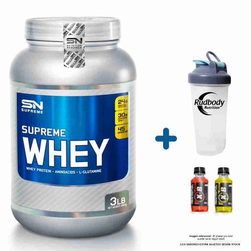 SUPREME NUTRITION SUPREME WHEY 3 LIBRAS CHOCOLATE + SHAKER