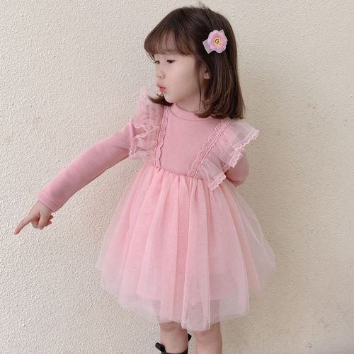 Vestido de Niña Samira Talla 5 Años Color Rosado