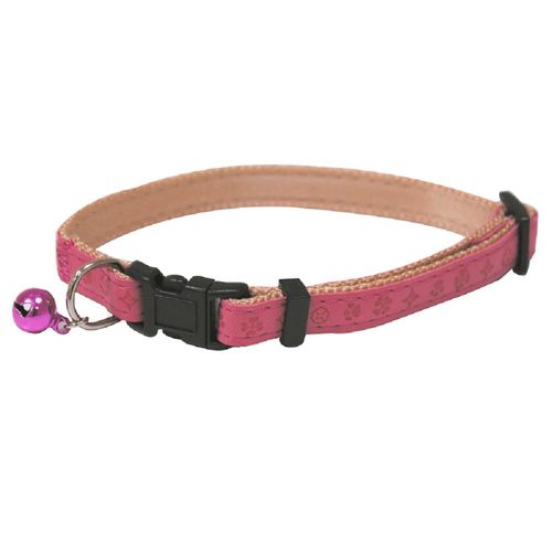 Collar para Gatos de cuero regenerado Rosado