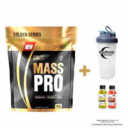 LEVEL PRO MASS PRO 12 LIBRAS RICH CHOCOLATE + SHAKER