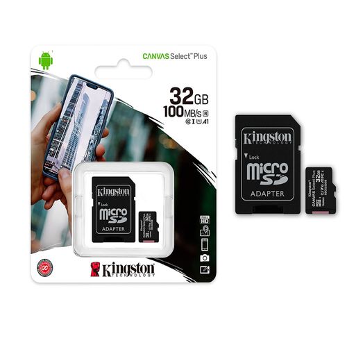 Memoria Micro SD Kingston 32GB Clase 10-100MB/s