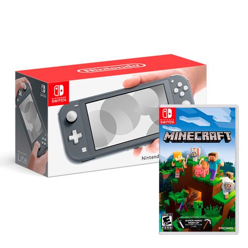 Consola Nintendo Switch Lite Gris + Minecraft