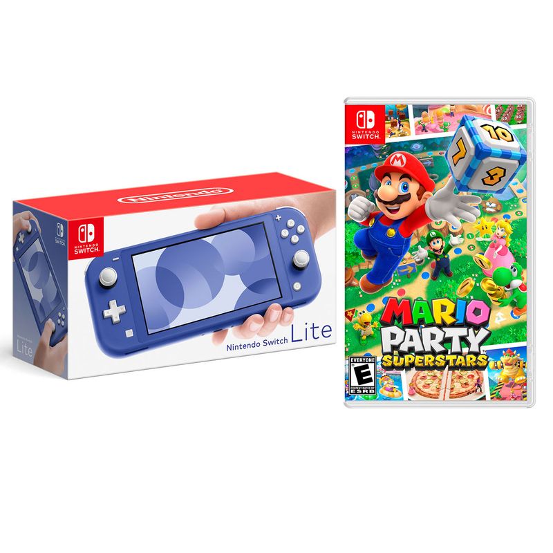 Consola-Nintendo-Switch-Lite-Azul---Mario-Party-Superstar